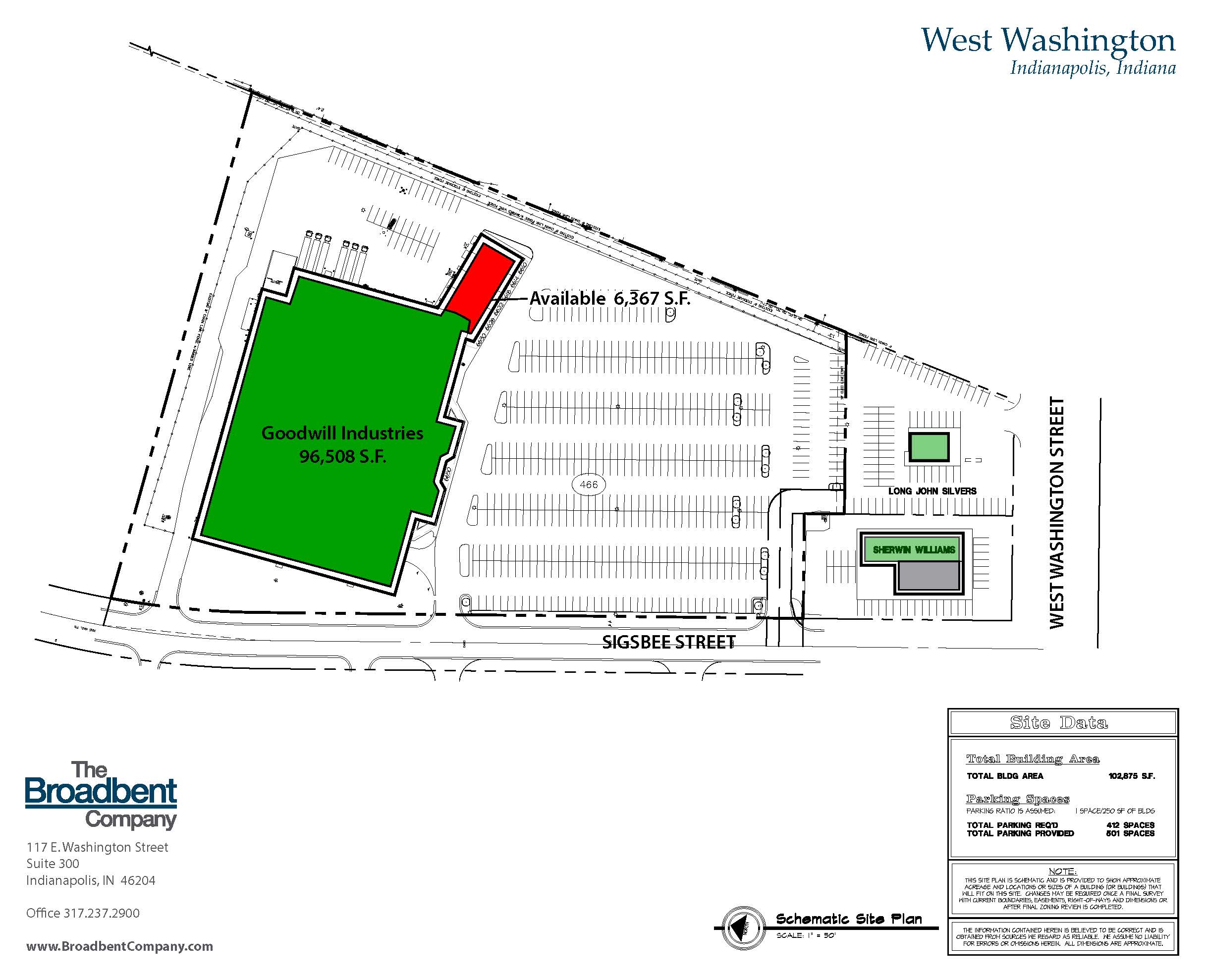 new West Washington Site Plan